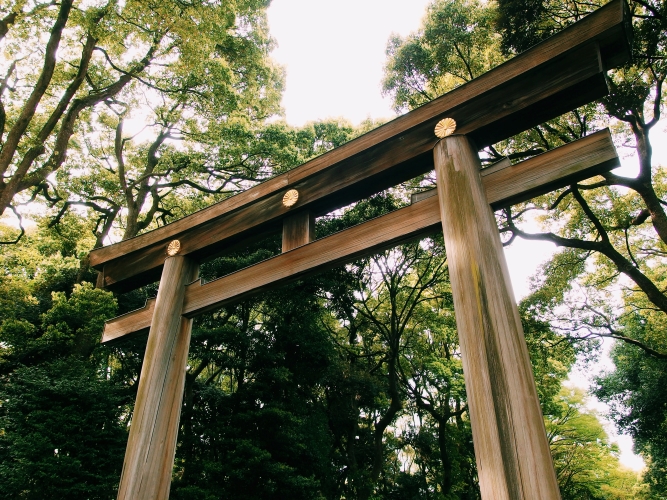 伊勢神宮の鳥居